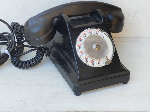 Téléphone ancien cadran - téléphone,