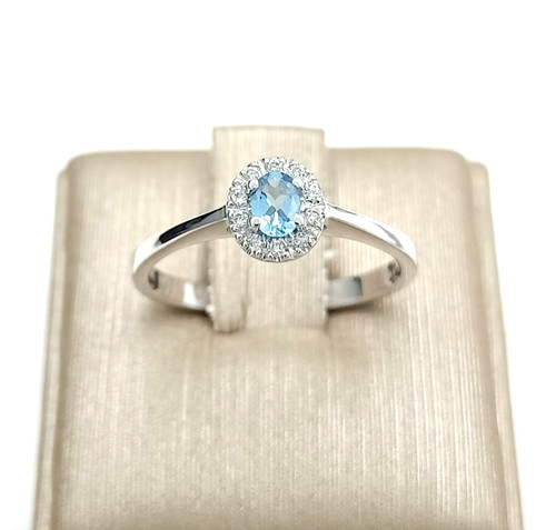 Bague blanc ct 750 - or, 18