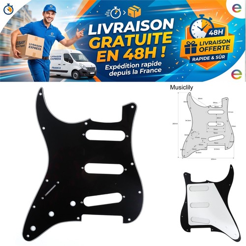 Pickguard musiclily noir - noir, 11