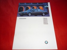 1996 BMW 7 Series E38 Saloon 728i 735i 740i 750i 725tds Brochure Brochure Depliant