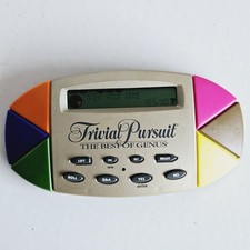 Trivial Pursuit The Best of Genus Electronic Handheld Portable Game 1998 Tested