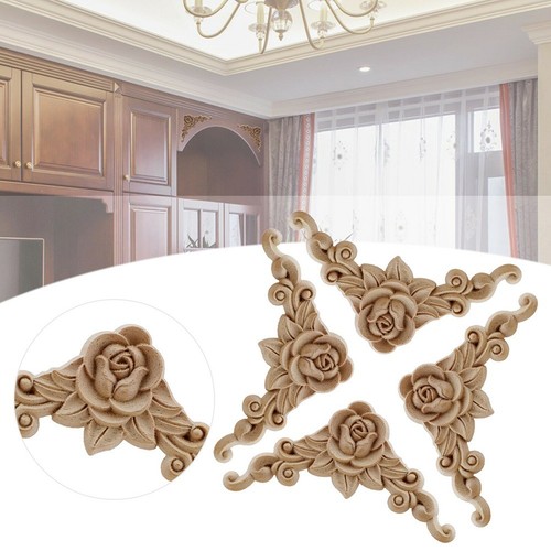 4pcs bois sculpté coin - 4pcs,