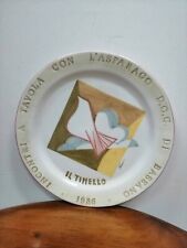 Assiette Céramique Ennio Enio Verenini (1923-2020) Le Coin Repas Bassano Du