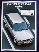 BMW 3 Series E30 Touring Brochure 2.1988, 320i 325i 325iX 324td