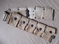 Ceinturon cartouchière US M-1910 daté 1918 soldat américain Doughboy 1917-18