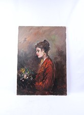 Portrait huile sur toile