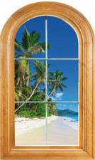 Sticker Fenêtre trompe l'oeil