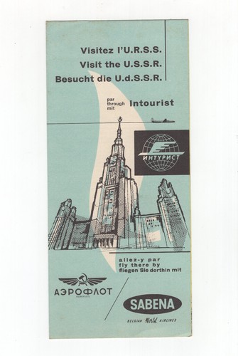 Vintage 1950 aeroflot sabena - vintage, 1950's