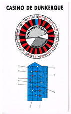CASINO de DUNKERQUE (Fr) - Carte de jeux - ROULETTE - 80's