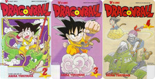 Dragon Ball #2 3 4-Manga 4th Print Cvr Set (Viz Comics 1999) Rare Akira Toriyama