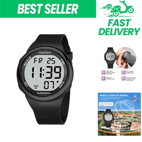 Montre parlante française lcd - montre,