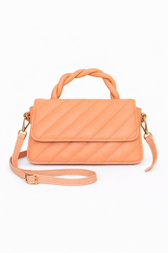 Sac bandoulière orange pêche