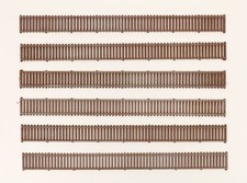 1263DM Set 6 Pièces Palissade en Bois pour Plusieurs Usages Échelle Ho 1:87