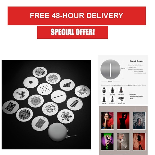 15pcs round gobos kit - gobos,