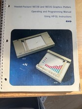 HP 9872B / 9872S Graphics Plotter Operating & Programming Manual