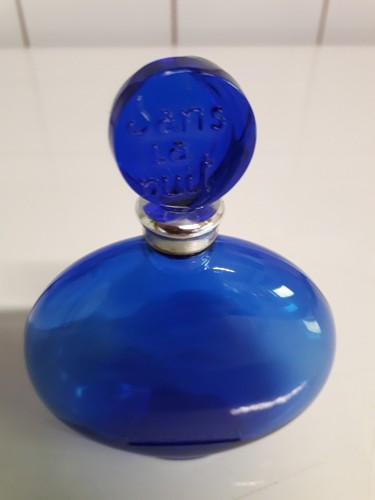 Flacon parfum bleu vide - flacon,