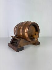 Antique Vintage Copper Circle Wooden Oval Barrel, Philippe Foulon