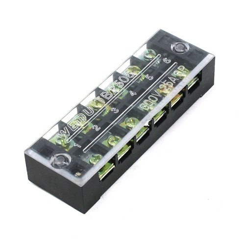 600v double rangée - double, 6p