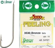 Hameçons Sensas Feeling 3530 bronzé par 15