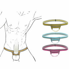 Mens Ball Lifter Booster Enhancing Underwear Ring Straps Briefs Thong Penis Hole