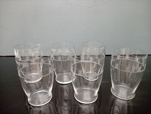 Lot verres cristal de - 6,