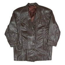 Veste Boutonnée Simili Cuir