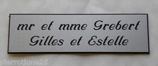 plaque gravée personnalisée