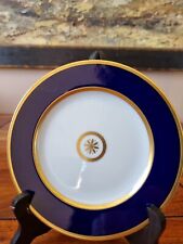 Sublime Assiette A Dessert Porcelaine Bernardaud Limoges SPARTE bleu 