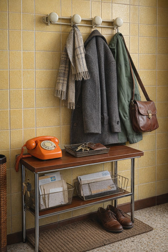 Porte manteau mural vintage - mural,