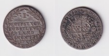 1 headpiece silver coin Fulda Adolph by Balberge 1726 VF (170699)