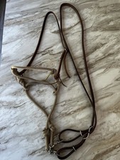 Side Pull With New Leather Loop Reins