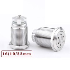 Buzzer Intermittent Flash Stainless Steel85 High-decibel LED Acousto-optic Alarm