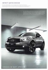 Catalogue brochure Infiniti QX70 S Design 2015 Belgique en flamand vlaams
