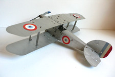 MECCANO   AVION  BIPLAN  TÔLE  Lg 36 x 47cm  TRÈS BEL ÉTAT   1931  BOITE N°1A