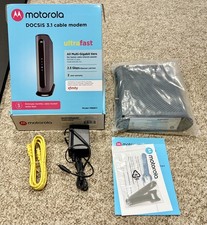 Motorola MB8611 DOCSIS 3.1 Multi‑Gig Cable Modem (2.5 Gbps Ethernet) w/Orig. Box