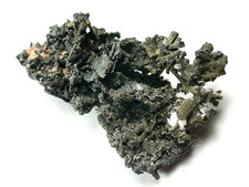 MINERALS : POLYBASITE XTLS WITH PYRAGYRITE XTLS, SAN JUAN DE RAYAS MINE, MEXICO