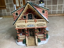 2001 Lemax Christmas Village Vail Cedar Cabin-6” Tall- W/ Light