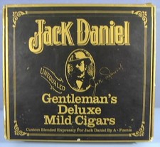 Jack Daniel's Whiskey, Gentleman's Deluxe Mild Cigars Empty Box