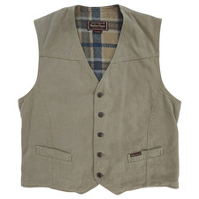VTG Marlboro Classics Wool Lined Button Up Wool Waistcoat Pullover Vest Gilet XL