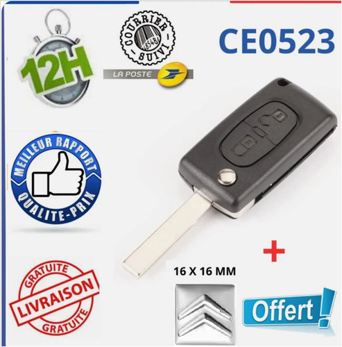 Coque clé plip télécommande - clé,