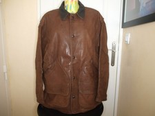 VESTE SCHOTT VINTAGE 80's CUIR MARRON AVEC PATINE, TAILLE 46 (L/XL)