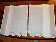 Antique curtains, baptiste, embroidery, antique linen, furniture