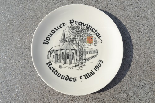 Assiette tir arc bouquet - assiette, a