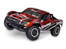 Traxxas Slash 2WD Brushed HD RTR 1:10 Short Course Race Truck rouge avec batt...