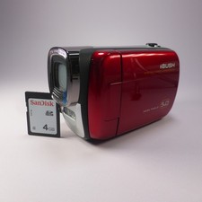 Bush TDV552 Compact Video Camcorder Red Tested
