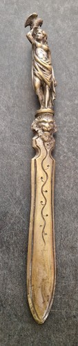 Coupe papier bronze argenté - bronze,