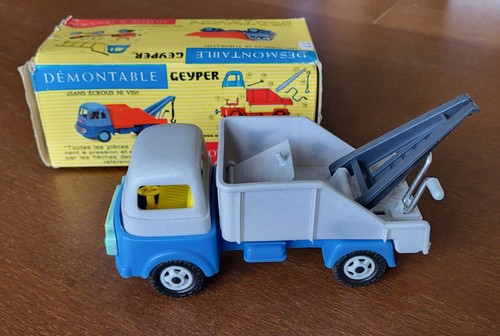 Ancien jouet camion grue - ancien,