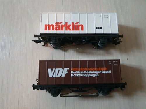 Marklin 2 wagons porte - db,