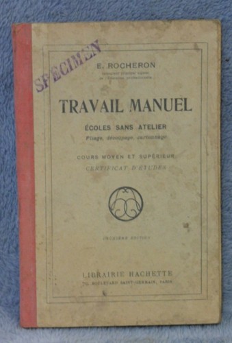 Rocheron travail manuel - e.,