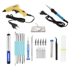12Pcs Fer à Souder Electrique Kit de Pistolet à Fer à Souder 15 W Pompe à